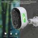 Security Cameras Wireless Outdoor, Battery Powered 2k Color Night Vision, AI Motion Detection Spotlight Siren, IP66 Weatherproof, 2-Way Talk, SD/Cloud Storage, 2.4Ghz WiFi Cameras for Home Security