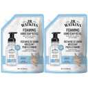 J.R. Watkins Foaming Hand Soap Refill, Moisturizing Foam Hand Wash, Formulated with Plant-Based Cleansers, Alcohol-Free, Cruelty-Free, Ocean Breeze, 28 fl oz, 2 Pack