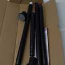 Black Shower Curtain Rod 36-68 Inches (3-5.6ft) Non Rust Adjustable Shower Rod Spring Tension Non Slip No Drilling Stainless Steel Shower Rods for Bathroom Window (Matte Black)