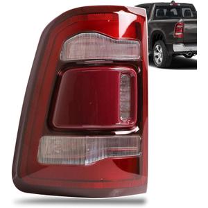 LED Tail Light Compatible With 2019-2024 Dodge Ram 1500 Driver Side | W/ Blind Spot,Red Cover,Left side taillight,Rear light,Replace 68262531AH