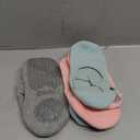 Ozaiic Pilates Socks for Women Non Slip Grip, Yoga Socks with Grippers for Barre, Hospital, Ballet, Dance, Barefoot Workout (One Size, Grey/Green/Pink)