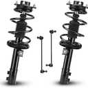 Front Struts Shock Absorber Sway Bar Links Kit Fit for Hyundai Sonata 2.4L L4 Sedan 2011 (Only GLS Limited SubModels, Built Before 7/22/2010, 12.64"), Replace 172586 172585 K750436 K750437 (4Pcs)