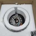 WILON Industrial Pendant Light, 4'' Black Seeded Glass, Farmhouse Kitchen Island Lighting, Adjustable Ceiling Light for Dining Room, E26 Bulb Base, Dimmable