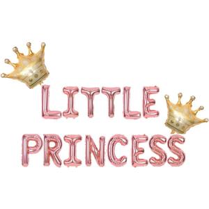 JeVenis Little Princess Baby Shower Decoration - Princess Balloon & Party Supplies for Birthday & Kids' Party