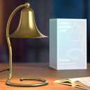 Yeuslor Candle Warmer Lamp for Jar Candles,with Timer and Dimmer,Adjustable Brightness,All Metal Lamp Body,Suitable for Aromatherapy Waxes Gold Trumpet-Shape
