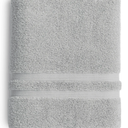 Mainstays Performance Solid Bath Towel, Soft Silver
