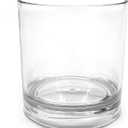 Glass Candle Holder Clear 2Pcs