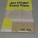 Leetaltree Beige White Placemats Set of 6 - Heat Resistant Non-Slip Place mats for Dining Table, Washable Durable PVC Vinyl Woven Table Mats(Beige White, 6)