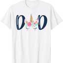 Unicorn Dad Birthday Shirt Matching Family Party T-Shirt Tee T-Shirt, Large