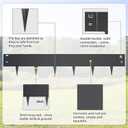 5 PCS Steel Landscape Edging 39 x 6Inch (3 Inch Metal Strips + 3inch Nail) Black Garden Edging Border Length Flexible Landscape Edging Anchoring Stakes