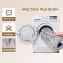 EHEYCIGA Fluffy XXL Dog Crate Pad, Plush Faux Fur Bed for Extra Large Size, Calming Anti Anxiety XXL Dog Bed for Crate, Washable Soft Warm Mat with Non-Slip Bottom (47 x 35, Grey)