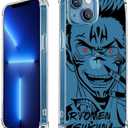 for iPhone 11 Anime Case Transparent Shockproof TPU Boys and Girls (Cool 11), Black-yuji