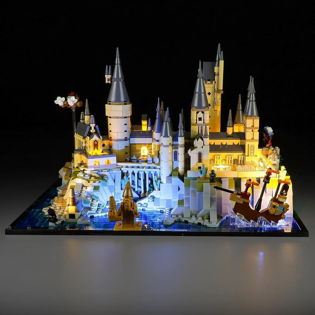 LED Light Kit for Lego 76419 Castle and Grounds Set, Compatible with Lego 76419 Building Blocks Model(Not Include Blocks Set)