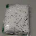 Christmas Tree Skirt 30" 36" 48" White Luxury Faux Fur Tree Skirt Stars Plush Tree Skirt for Christmas Tree Pencils Tree 906/Silver/78