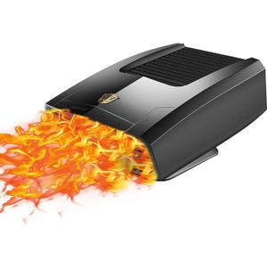 12 Volt Heater For Car 150W Fast Heating Cooling Fan Defogger & Defroster 360 Rotation Portable Car Heater That Plugs Into Cigarette Lighter Small Air Heat 202514