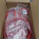 JeCar Grill Inserts for Jeep Wrangler JL JLU 2024 2025+ Grill Covers & Headlight Covers Trim Kit Accessories (Red)