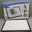 Bawaslom A2 Rechargeable LED Light Board,25.2"x18.4" Extra Large Light Pad with 5000mAh Battery,Magnetic Attraction,Lightbox for Tracing,Drawing,Sketching,Diamond Painting,Vinyl Weeding (Black)