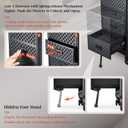 Stagiant Rolling Makeup Case with Drawers Cosmetology Case on Wheels 5 IN 1 Makeup Case 4 Drawers with Foot Stand Spring-release Mechanism Rolling Make Up Organizer for Artist Salon Nail Teach Trunk