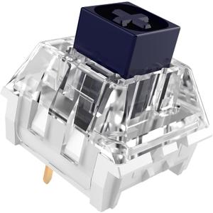 Kailh Box Navy Switches for Mechanical Gaming Keyboard,3-Pin 60gf Clicky/Factory Lubed/IP56 Dust&Waterproof Switches(Kailh Box Navy,90Pcs)
