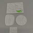 Leaf Silicone Mold Maple Leaf Fondant Mold Rose Leaf Molds Fern Leaves Candy Molds For Cake Decoration Cupcake Topper Chocolate Polymer Clay Gum Paste Set of 6, Style A