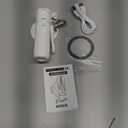 MQOUNY for Magsafe Tripod Stand for iPhone,Portable Pocket Size Selfie Stick with Rechargeable Remote and Metal Ring,Extendable Detachable Cell Phone Tripod Compatible with iPhone/Android (White)