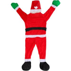 Christmas Hanging Santa Decoration Climbing Santa Claus Climbing Hanging Santa Claus Suit Indoor Outdoor Christmas Ornaments Christmas Decor for Gutter/Roof/Chimney/Window/Car/Christmas Tree (3.6 FT) (Red)