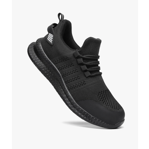 Steel Toe Shoes for Men and Women Comfortable Lightweight Work Safety Shoes Puncture Proof Slip Resistant Indestructible Sneakers Construction Work Utility, Size 10.5