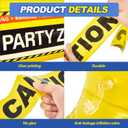 Liliful 3 Pcs Construction Birthday Party Decoration School Bus Party Favors Inflatable Barricade Kit Include 33'' Inflatable Barricade,Traffic Cone and Bright Yellow Caution Tape Party Supplies