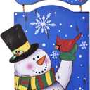 Merry and Bright Christmas Sign,Christmas Hanging Wall Decoration, Snowman Wood Sign,Christmas Holiday Decoration,Funny Christmas Sign, Snowman Wreath Sign, Snowman Signs
