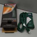 BESTTEN Outdoor Power Strip with Covers and Overload Protection Switch, Double Sided 6-Outlet Yard Power Stake with 9-Foot Long Extension Cord, ETL Certified, Green