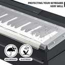 Zreephy Acrylic Dust Proof Protective Board Cover Lid Compatible For Roland FP-30 FP-30X Digital Pianos Keyboards, Use In Conjunction With The Wooden Furniture Stand
