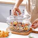 M MCIRCO 4-Piece Glass Casserole Baking Dish, Set of 2 Casseroles With Glass Lids, 1.9 Qt and 3 Qt