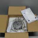 HAIXIANG Modern Crystal Chandelier Dimmable LED 8 Inch Ring Pendant Lights Adjustable Glam Chandeliers Lighting Fixtures for Dining Room Living Room Bedroom Silver Light