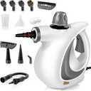 Pressurized Handheld Steam Cleaner for home with 12pcs Accessories & Safety Lock Multi-Surface Natural Deep Steamer for Cleaning Car, Furniture, Floor, Upholstery, Tile, Grout, Windows(dark gray)