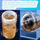 2 x 2Pcs Washing Machine Cleaning Brush, Washing Machine Brush Washing Machine Cleaner Front Load Washer Cleaner Brush Load Washer Cleaner Drum Washing Machine Cleaning Tools