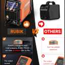 RUBIK Aluminum MIG Welder 250Amp, 5 in 1 MIG/Stick/Lift TIG Welder Gas Gasless Digital MIG Welder 110V/220V Dual Voltage LCD Display Welding Machine, Professionals Multi Process Welder