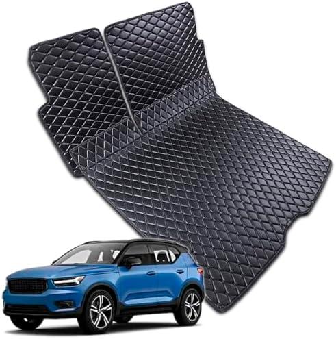 7DEEKEI for 2018-2025 Volvo XC40/2022-2024 Volvo C40 Recharge Trunk Mat and Rear Backrest Cargo Mat Liners All Weather Anti-Slip