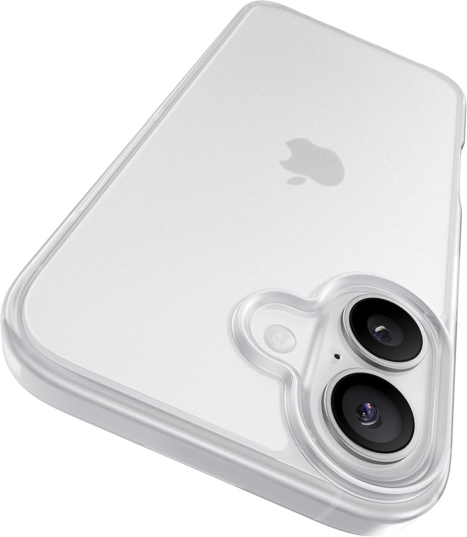 CASEKOO Armor Shockproof Designed for iPhone 17 Case [16FT Military Grade Protection] Matte Finish Protective Phone Case Anti-Fingerprint Thin Slim Hard Cover for iPhone 17, Frosted White