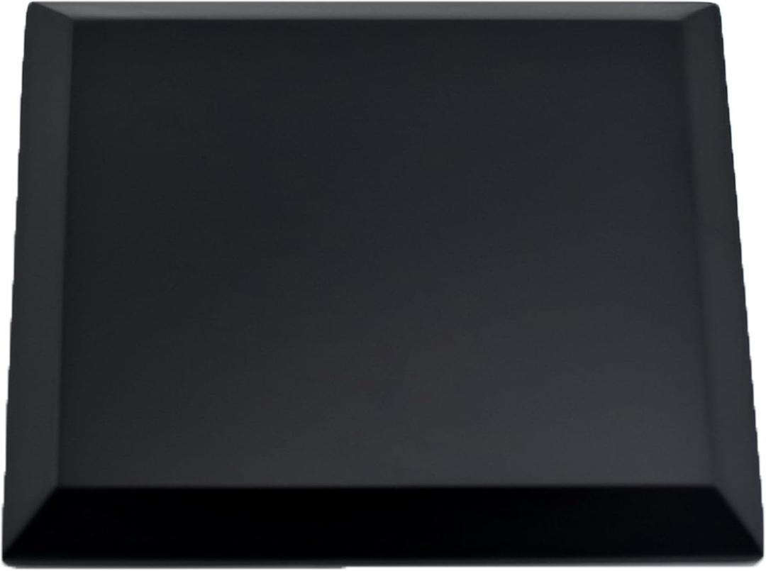 6" x 6" Black MDF Wood Display Base with Ogee Edge