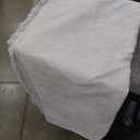 70 Inches / 90 Inches Gray Blanket With Stringy Aesthetic Trim 100% Polyester Wash Cold
