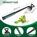 3 x Weed Remover Tool,2-in-1 Portable Hand Weeding Tool with 6 Teeth,Portable Garden Weeder Tool,2026 New Gardening Weeding Tools,for Garden Hand Tools for Garden, Backyard, Farm & Vegetable Planting