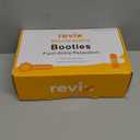 REVIX Microwavable Booties for Cold Feet Moist Heat Therapy, Heated Slippers Women & Men for Soothing Cold Foot, Microwavable Foot Warmers, Non-Slip Sole & Adjustable Fit, Navy S