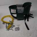 High Back Full Bucket Toddler Swing Seat with 3- Point Adjustable Safety Harness, 66 inch Detachable Chain,Suitable for Babies Aged 6-24 MonthsBaby Swing for Swingset (Green)