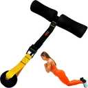 Nordic Curl Strap for Hamstring Training & Injury Prevention  Adjustable Door Anchor with Foam Ankle Padding  Portable Home Gym Leg Trainer for Squats, Sit-Ups & Core  400 lbs