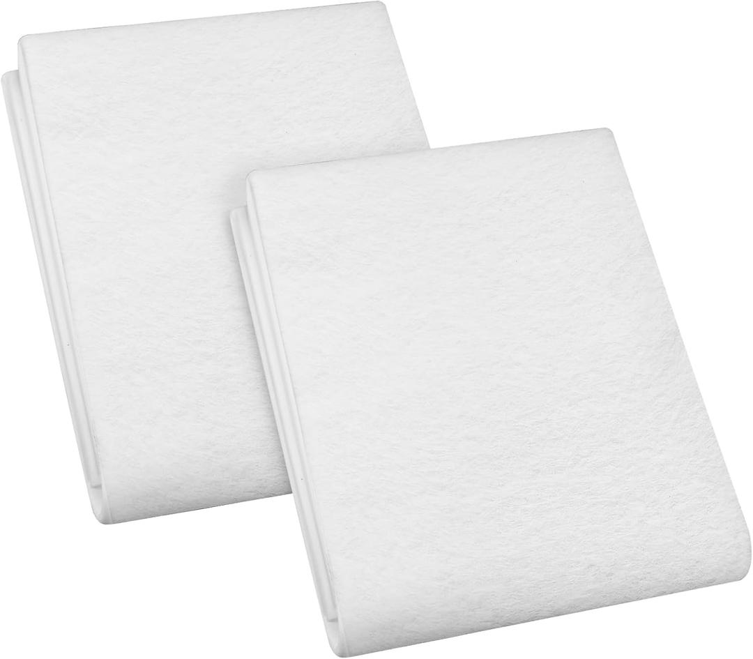 Pangda 2 Pcs 24 x 58'' Double Sided Fusible Foam Stabilizer Flex 2 Sided Flex Foam Stabilizer Soft and Reliable White Iron-on Non-Woven Fusible Interfacing for Sewing Tote Bags Purses Quilting