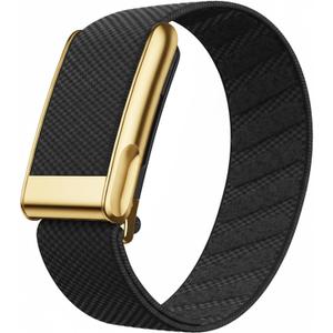 Fitcent Adjustable SuperKnit Wristband Compatible with WHOOP 5.0 Bands WHOOP MG LIFE (GoldBlack)