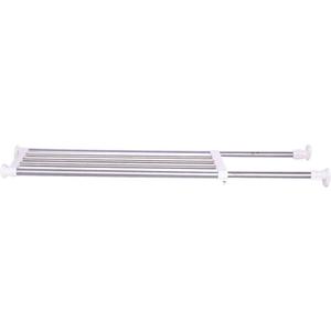 Hershii Expandable Closet Tension Shelf Rod Adjustable Storage Rack Heavy Duty DIY Organizer Divider for Wardrobe Cupboard Kitchen Bathroom (69-91.5cm/27.16-36.02inches)