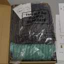 Riyiper 2 Pack Women's Long Sleeve Sweater Dress Ribbed Pleated Casual Round Neck Knee Length Dress with Pocket, Medium, Gray, Green