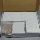 NATURE'S SOURCE Corner Floating Shelves with Invisible Brackets, Corner Shelves Wall Mounted Set of 3, Bedroom Bathroom Kitchen Living Room Office- Modern Style 16.6" x 6" (White)