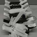 17" Fireplace Grate with Ember Retainer, Wood Stove Grate Rack, Heavy Duty Solid Steel 6-Bars Firewood Holder, Non-Assembly Fire Grate for Indoor Hearth Outdoor Firepit - Matt Black